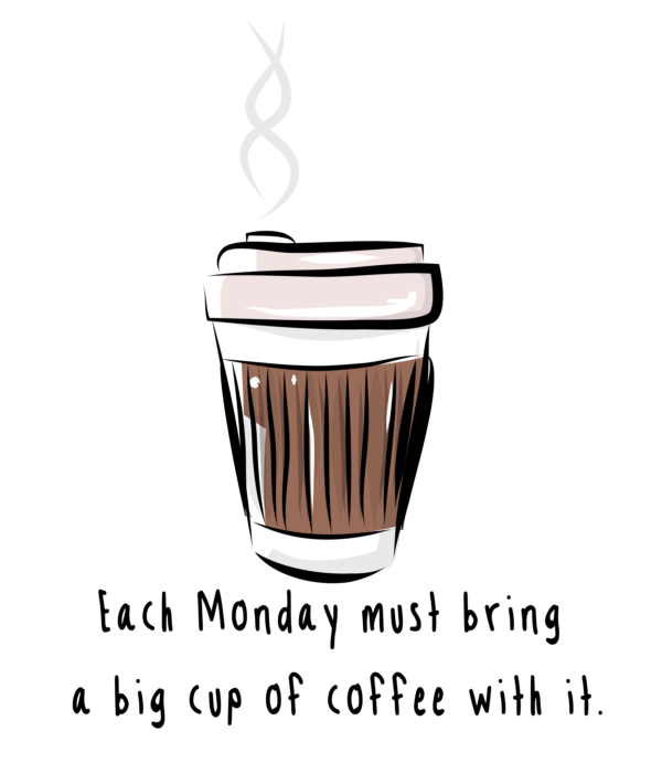 Each Monday Ready-to-Print Illustration Download for Personal Use